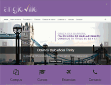 Tablet Screenshot of angloville.es